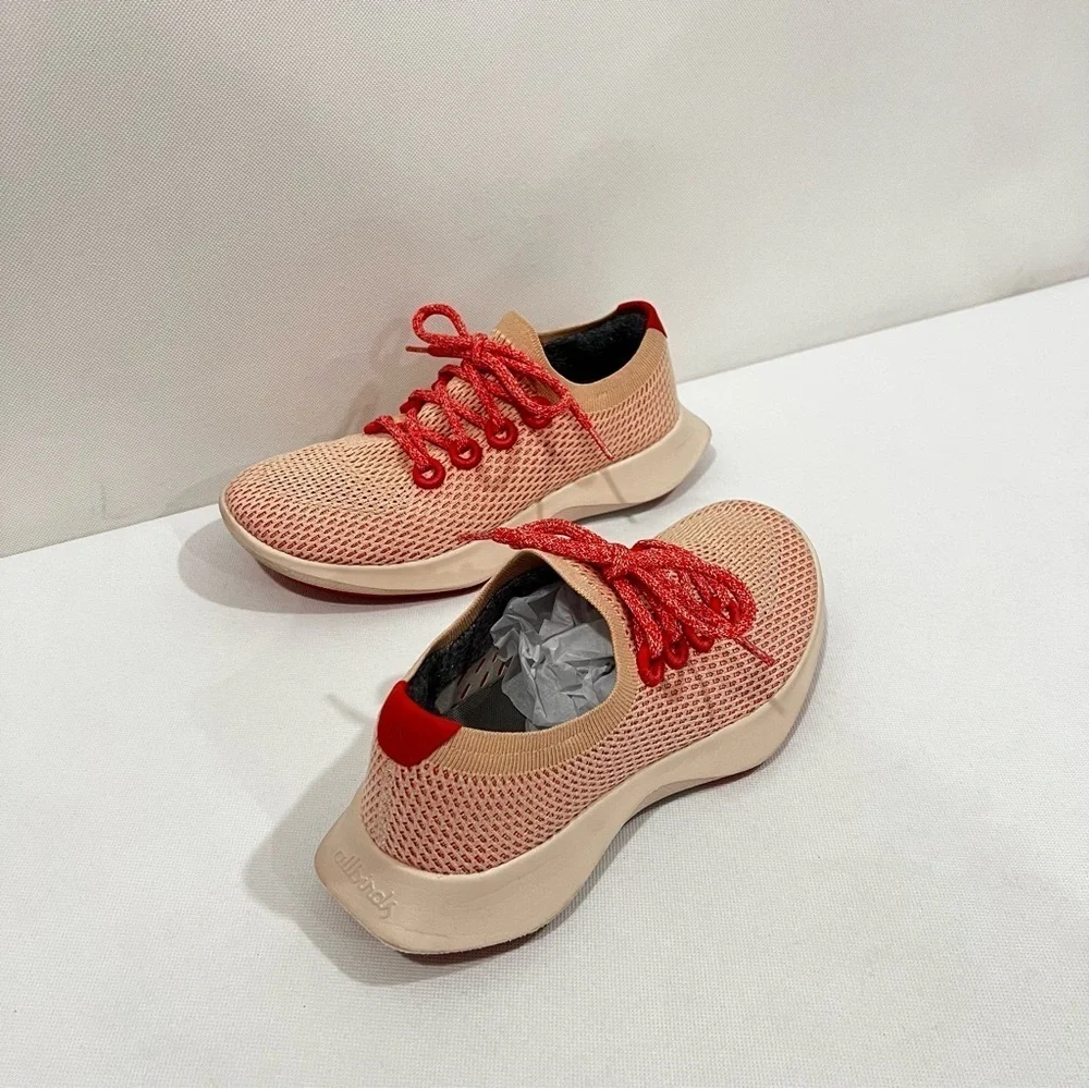 Allbirds Tree Dasher Size 8 Men's Shoes Orange Heathered Slip-On Lightweight